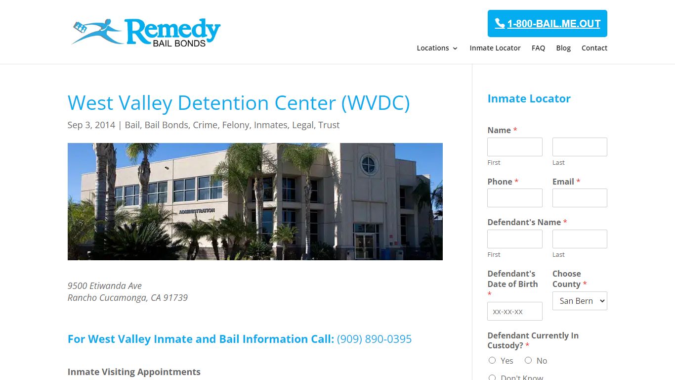 West Valley Detention Center | Jail Info | Inmate Tracker | Bail Bonds
